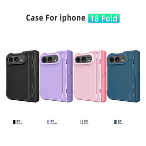 เคสโทรศัพท์แบบพับได้สองชั้นพร้อมขาตั้งทรงเรขาคณิตสำหรับ iPhone 18 Fold - Product Image 2