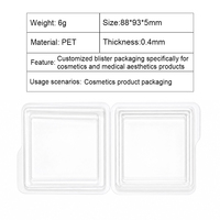 Boîte d'emballage pour patchs anti-acné d'esthétique médicale, étui de protection en PET transparent, plateau de rangement cosmétique, étui de transport adapté aux outils