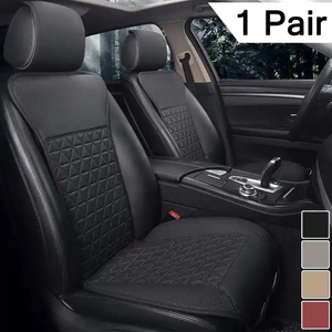 Housses de siège de <span class=keywords><strong>voiture</strong></span> en cuir PU de luxe Protecteurs universels pour sièges <span class=keywords><strong>avant</strong></span> avec motif Triangle <span class=keywords><strong>Housse</strong></span> de <span class=keywords><strong>protection</strong></span> de <span class=keywords><strong>voiture</strong></span> intérieure - Product Image 1