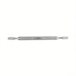 Poussoir à cuticules double face en acier inoxydable manche creux Outil de nettoyage des ongles réutilisable et durable de qualité supérieure Logo personnalisé Privé - Product Image 1