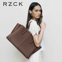Sac fourre-tout RZCK 2026 en cuir végétalien microfibre, sac à main pour ordinateur portable 15 pouces pour femme, sac de travail convertible à porter à l'épaule ou en bandoulière