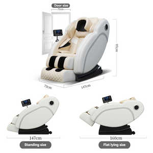 <span class=keywords><strong>Fauteuil</strong></span> de massage <span class=keywords><strong>électrique</strong></span> Shiatsu en cuir PU de haute qualité, fabriqué en usine, OEM, 2025, zéro gravité, massages 4D, corps entier - Product Image 2