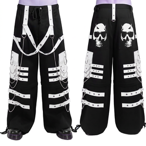 Stitch Mode Enterprises Men's Punk Style Tech Cargo Pant Customized Logo <b>Elastic</b> <b>Waist</b> Drawstring 100% Cotton Streetwear - Product Image 5