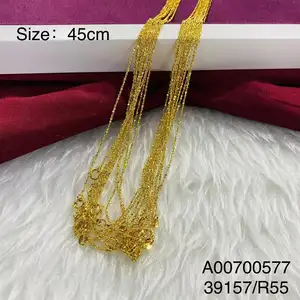 Xuping dubai or bijoux conçoit 24k chaîne collier en or pour les femmes, dubai nouvelle conception de chaînes en or