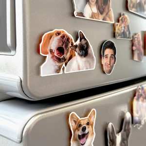 Ensemble de supports magnétiques vierges pour sublimation DZ, en MDF, pour transfert thermique, personnalisables avec logo, pour réfrigérateur, forme variée, robustes et réutilisables - Product Image 3