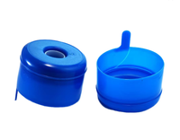 Tapas para Botellas de Agua de 5 Galones, Marca Mars, Modelo de 56 mm, Cierre Inteligente de PE con Nervaduras, Antiderrames, No Reutilizables, Resistentes al Calor hasta 200 °F