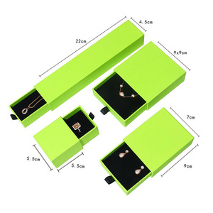 Caja de Papel para Joyería, Caja de Papel al por Mayor con Logotipo Impreso Personalizado, Caja de Papel Roja con Cajón para Regalo - Product Image 4