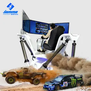 Simulador de Conducción de realidad Virtual, máquina de juego Arcade de tres pantallas F1, coche de carreras 4D VR