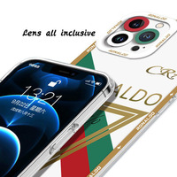 Coque de téléphone portable antichoc à texture givrée, style tendance, équipe de football Messi n°10, pour iPhone 11 12 13 14 15 16 17
