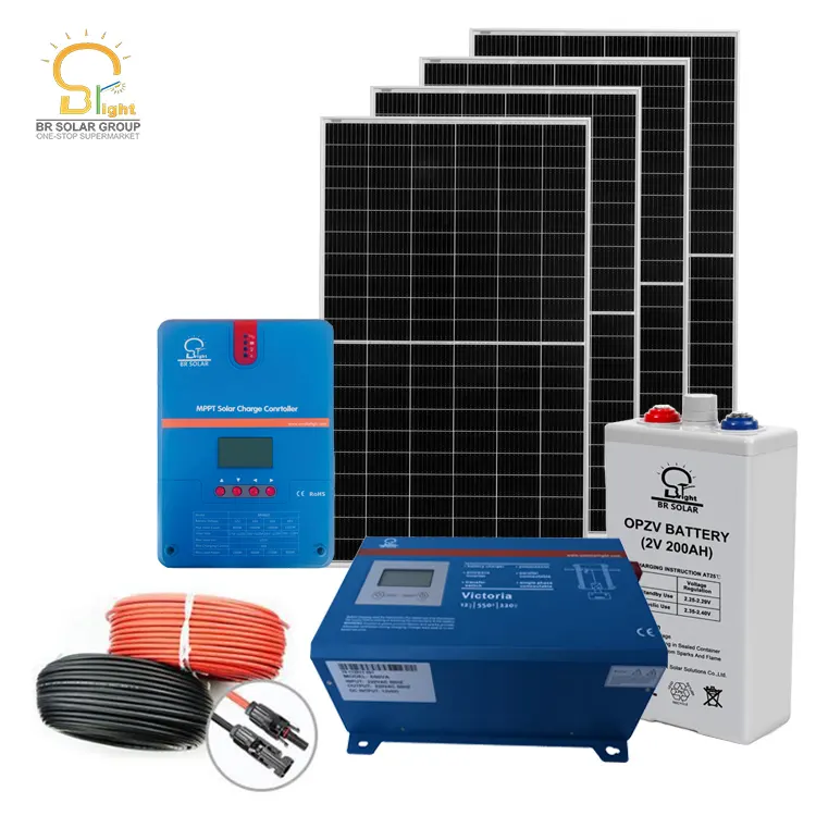 3kw home solar power system with built in mppt solar controller