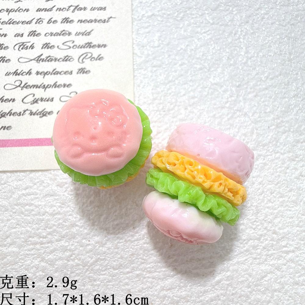 6 #   Chat rose couleur originale --- hamburger 3D