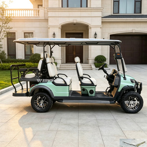 Voiturette de golf électrique télécommandée pour 6 passagers, fonction antivol, confortable, idéale pour les loisirs et les déplacements en communauté - Product Image 1