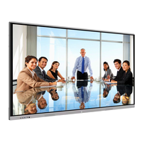 Panel Plano Interactivo Inteligente de Doble Sistema para Educación y Conferencias con Pantalla 4K, Soporte Móvil y Función de Compartir Pantalla Inalámbrica