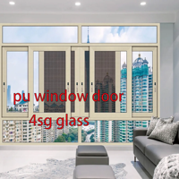 Proveedor de Ventanas de PU, Perfil de Fibra de Vidrio FRP GRP Personalizado, Perfil de Extrusión Aislado Térmicamente para Edificios Comerciales