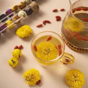 Хит продаж, натуральный пуэрский чайный шар, 6 вкусов, Цветущий Цветочный чай, антиоксидант ручной работы, OEM мини-Детокс, отлично подходит для сыпучих/пакетиков - Product Image 5