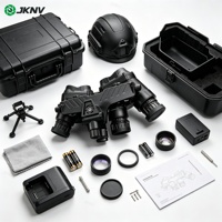 Kacamata Penglihatan Malam Panoramik 120 Derajat JKNV DB212 Gen2 Plus Empat Tabung FOV Lebar Terpasang di Helm NVG