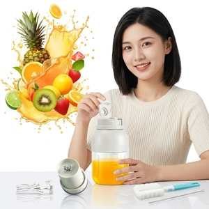 <span class=keywords><strong>Mixeur</strong></span> Portable 800ml pour Glace Pilée, Extracteur de Jus <span class=keywords><strong>Sans</strong></span> Fil 4000mAh Rechargeable, <span class=keywords><strong>Mixeur</strong></span> de Smoothies de <span class=keywords><strong>Fruits</strong></span> pour Voiture et Camping - Product Image 2