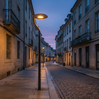 Lampadaire LED extérieur, éclairage public pour projets d'éclairage de voirie, luminaire routier pour le marché marocain