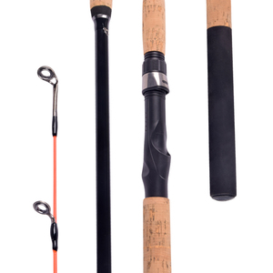 AGITEK Cannes à pêche côtières en graphite de carbone de 4.2m cannes à pêche longues tiges à poignée recouverte de liège - Product Image 3