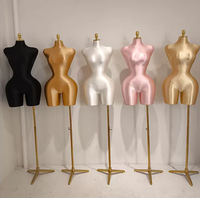 Mannequins brésiliens courbés en plastique BBL Robe de mariage pour femme Demi-corps Fille sexy Mannequin grande taille avec gros buste Cul