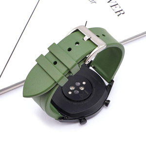 20mm 22mm FKM Rubber Watch Strap Sport Silicone Fluorine Rubber Watch <strong>Bands</strong> for Rolex Green Water <strong>Ghost</strong> - Product Image 5