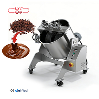 Machine à mélanger le chocolat 10L/60L/100L, machine à broyer la liqueur de cacao, machine de laboratoire pour la fabrication de chocolat à petite échelle à base de pistache