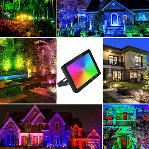 Intelligente Flutlichter 30W 50W Außen wasserdicht RGBCW WiFi Sprach steuerung Reflektor Design LED Flutlicht - Product Image 5