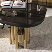 Table d'ordinateur en verre et acier inoxydable de design moderne italien bureau d'ordinateur de luxe avec tiroir pour bureau à domicile