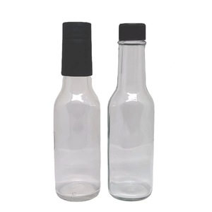 Botella de vidrio transparente de 150 ml (5 oz) para salsa picante, con gotero y tapa de rosca, vacía, estilo Woozy, ideal para salsa <span class=keywords><strong>Tabasco</strong></span> y chile. ¡Venta caliente! - Product Image 6