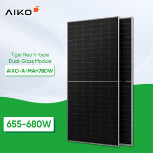 Paneles Solares Aiko Certificados Tipo N <span class=keywords><strong>Abc</strong></span> 650W 660W 670W 675W 680W Panel Solar Monocristalino <span class=keywords><strong>de</strong></span> Doble Vidrio para <span class=keywords><strong>Electricidad</strong></span> Doméstica - Product Image 6
