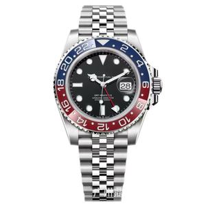 Reloj mecánico GMT4 para hombre, reloj mecánico <span class=keywords><strong>GMT</strong></span>, reloj para hombre Laujia, bisel de cerámica luminoso resistente al agua - Product Image 1