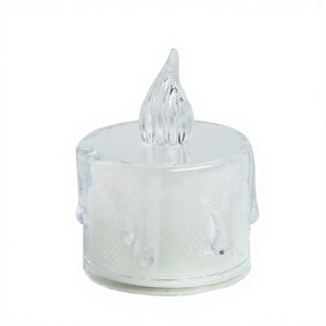 <span class=keywords><strong>Bougie</strong></span> <span class=keywords><strong>LED</strong></span> style girly en gros, mini <span class=keywords><strong>bougie</strong></span> chauffe-plat transparente en cire de cristal sans fumée pour l'éclairage d'ambiance domestique - Product Image 5