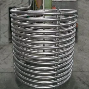Tubo a spirale in titanio puro/tubo a spirale in titanio per scambiatore di calore