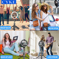CYKE L07 Lumière d'Anneau LED Portable USB 6 Pouces pour Téléphone, Mini Lumière Circulaire de Studio de Beauté pour Selfie et Remplissage Mobile