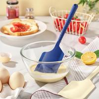 Spatule en silicone de qualité alimentaire, texturée, avec poignée antidérapante, résistante à la chaleur, outil de pâtisserie pour mélanger la crème, le beurre et les gâteaux