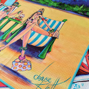 تخفيضات هائلة تصميم فاخر مقاوم للرمال مزهر مايكروفايبر منشفة شاطئ بطانية لحمام السباحة ، السفر - Product Image 2