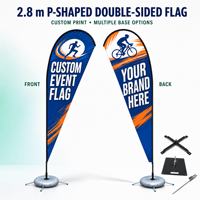 Drapeau plume personnalisé imprimé pour les fêtes, les festivals, la plage, la décoration de la grande ouverture et la publicité extérieure