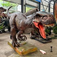 Modèle réaliste de Tyrannosaurus Rex, dinosaure animatronique réaliste, utilisation en intérieur, parc d'attractions commercial, fabriqué en acier et silicone