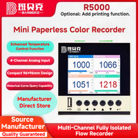 Input Analog 4 saluran perekam warna tanpa kertas Mini perangkat Multi saluran terisolasi penuh untuk beberapa instrumen suhu