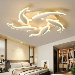 Zeal Lighting Lámpara de techo acrílica LED redonda moderna Lámpara de araña de nuevo diseño para sala de estar - Product Image 4