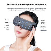 Professionelle Neue Schlafmaske Intelligente Beheizte Elektronische Pflege Elektrischer Heißluft-Druck-Augenmassager Mit Vibration