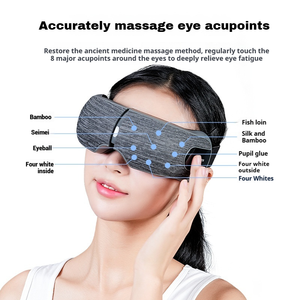Nouveau masque de sommeil professionnel soins électroniques chauffants intelligents masseur oculaire à pression d'air chaud électrique avec <span class=keywords><strong>Vibration</strong></span> - Product Image 2