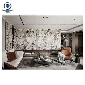 <span class=keywords><strong>Prima</strong></span> luxe Quartz pierre panneau mural salon <span class=keywords><strong>TV</strong></span> fond caractéristique mur brillant mat finition - Product Image 3