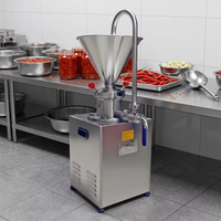 Broyeur Colloïdal Vertical en Acier Inoxydable de Qualité Alimentaire pour Pâte de Sésame, Beurre de Cacahuète, Sauce Pimentée – Machine d'Émulsification et de Broyage