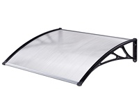 Auvent manuel en Polycarbonate, conception classique, cadre en PP, auvent pour couvrir la maison de la pluie, bonne qualité