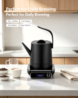 Bouilloire Électrique Haute Qualité 1200W 1.0L en Acier Inoxydable 304 avec Protection Anti-Ébullition à Sec pour la Maison