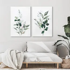 EAGLE GIFTS Art Neue Produkte Nordic Art Craft Großes gerahmtes Bild Home Decor Green Plant Leaf Wrap Stretch Leinwand Wand kunst