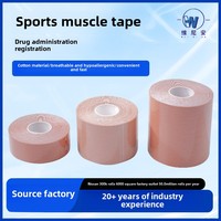 Vente en gros de ruban de kinésiologie sportive en coton ruban musculaire Marathon bandage élastique pour le visage du tendon d'Achille du genou à usage médical