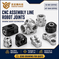 Joints de robot en aluminium et acier sur mesure pour lignes d'assemblage, fabrication basée sur plans, pièces usinées CNC en acier inoxydable