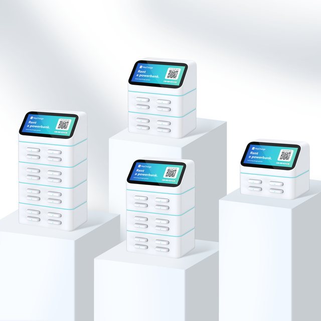 Hot Selling 2025 4-16 Slots QR Code Rental Mobile Power Bank Station with Laptop & Microphone Charging 60W Output HeyCharge